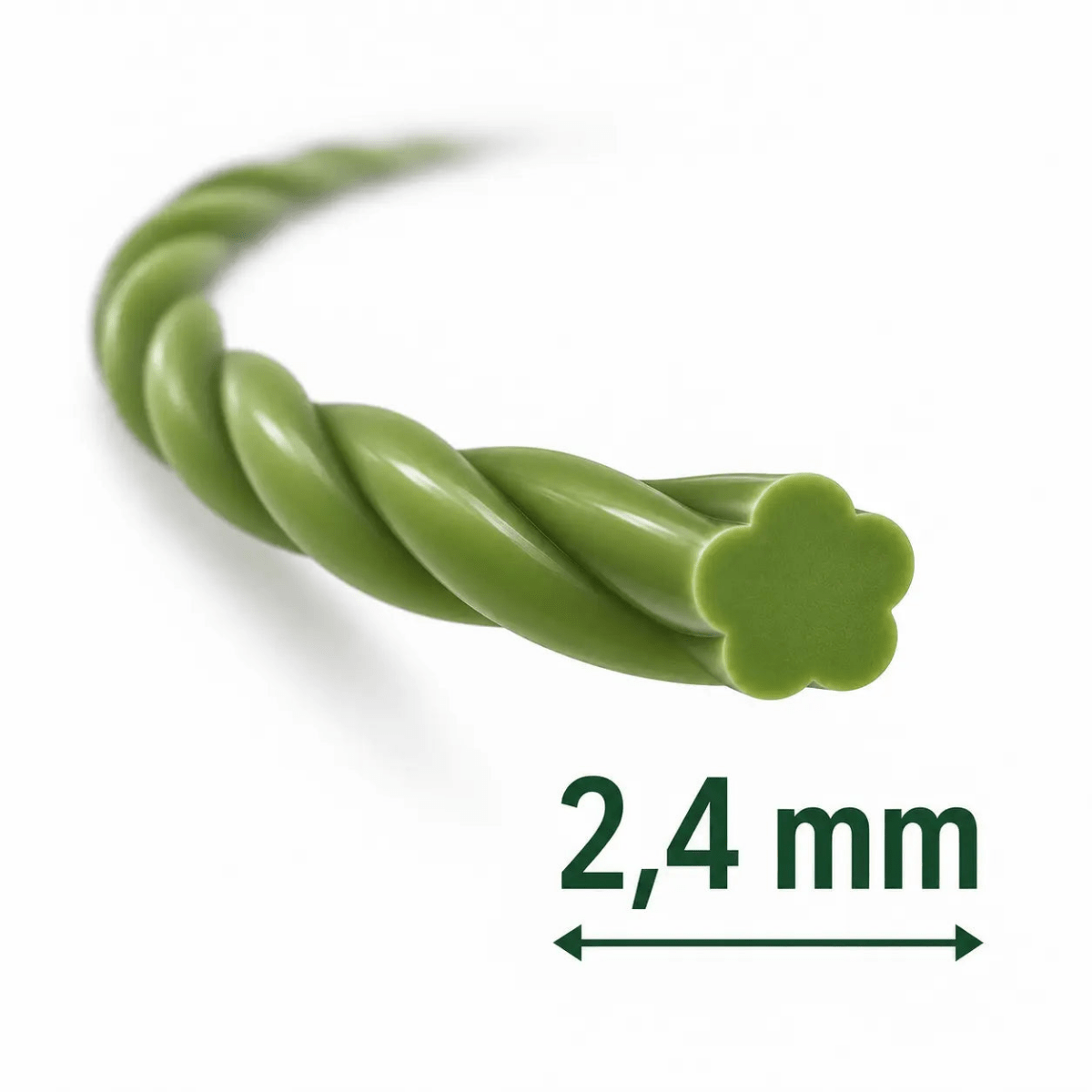GreenLine Twisted trimmerdraad - 2,4 mm - Greenable B.V.